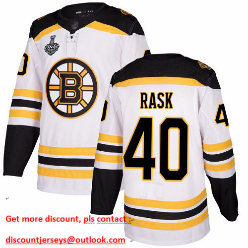 Bruins #40 Tuukka Rask White Road Authentic Stanley Cup Final Bound Youth Stitched Hockey Jersey