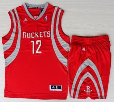 Houston Rockets 12 Dwight Howard Red Revolution 30 Swingman NBA Jerseys Shorts