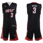 Miami Heat #3 Wade Black