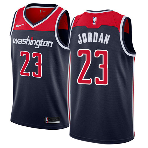 Wizards #23 Michael Jordan Navy Blue Youth Basketball Swingman Statement Edition Jersey