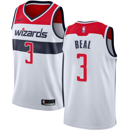 Wizards #3 Bradley Beal White Youth Basketball Swingman Association Edition Jersey