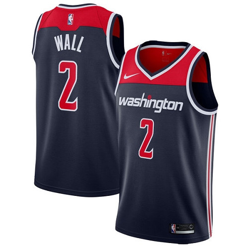 Wizards #2 John Wall Navy Blue Youth Basketball Swingman Statement Edition Jersey