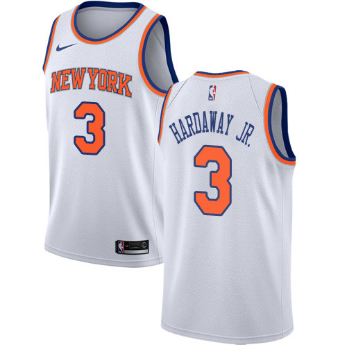 Knicks #3 Tim Hardaway Jr. White Youth Basketball Swingman Association Edition Jersey