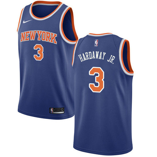 Knicks #3 Tim Hardaway Jr. Blue Youth Basketball Swingman Icon Edition Jersey