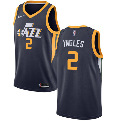 Jazz #2 Joe Ingles Navy Youth Basketball Swingman Icon Edition Jersey