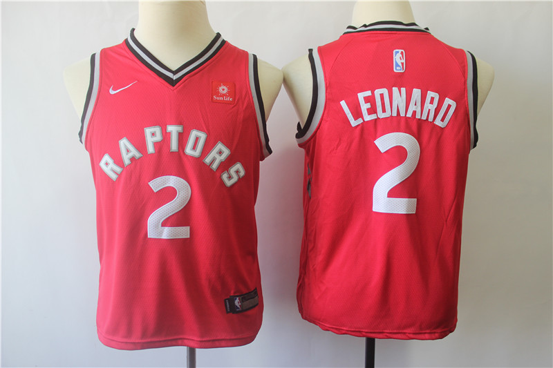 Youth Raptors 2 Kawhi Leonard Red Youth Nike Swingman Jersey