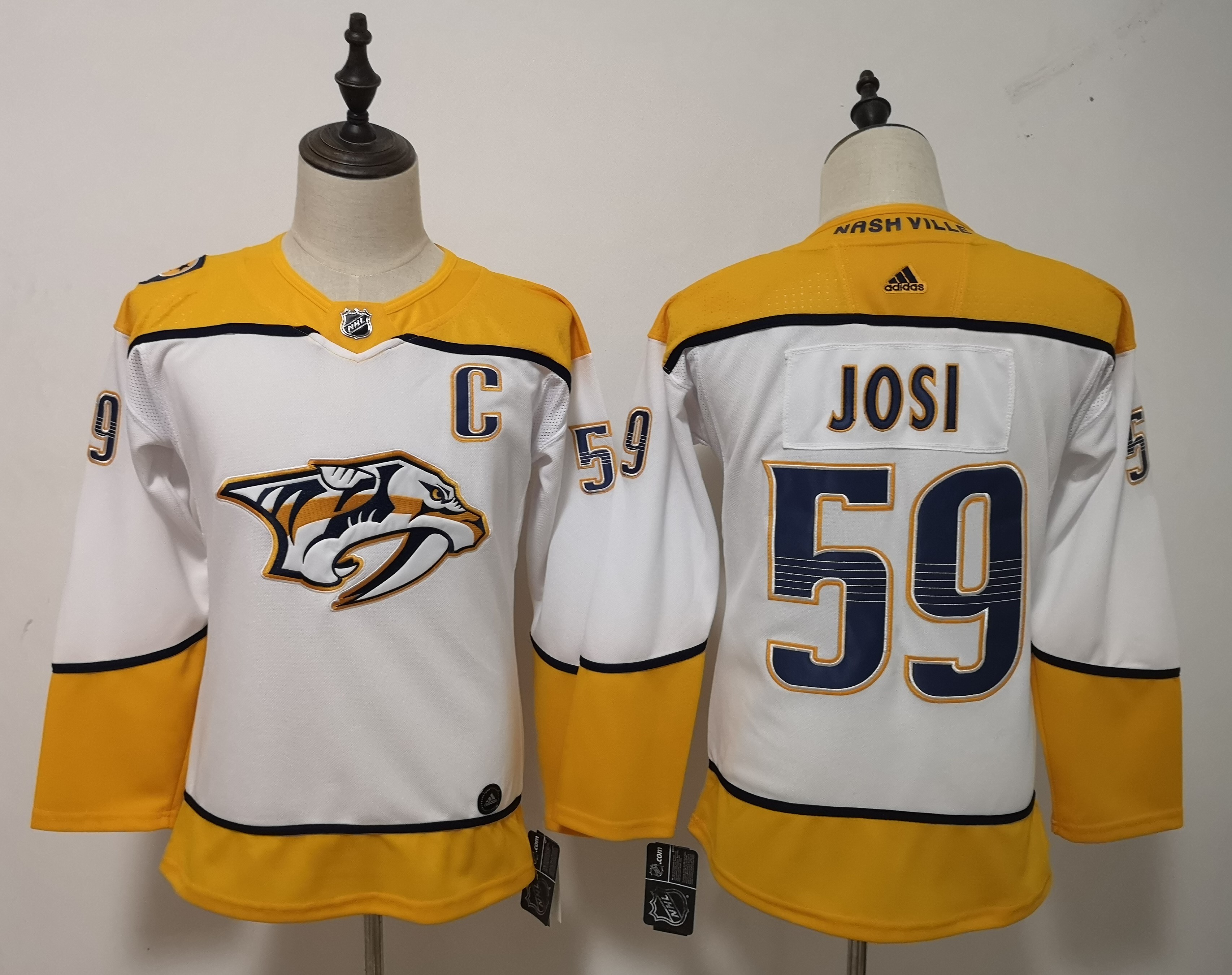Women Adidas Predators #59 Viktor Arvidsson Yellow Home Authentic Drift Fashion Stitched NHL Jersey 7 Women Adidas Predators #59 Viktor Arvidsson Yellow Home Authentic Drift Fashion Stitched NHL Jersey 7