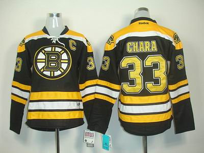 Women Boston Bruins 33 Chara Black Jersey