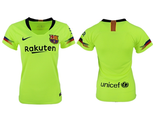 Women's Barcelona Blank Away Soccer Club Jersey