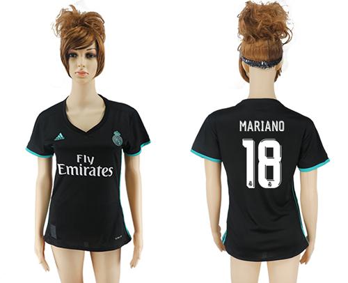 Women's Real Madrid #18 Mariano Away Soccer Club Jersey