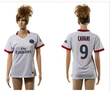 Women Paris Saint-Germain #9 Cavani Away Soccer Club Jersey