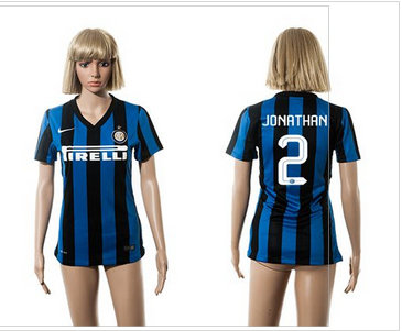 Women Inter Milan #2 Jonathan Home Soccer Club Jersey