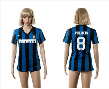 Women Inter Milan #8 Palacio Home Soccer Club Jersey
