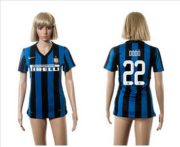 Women Inter Milan #22 Dodo Home Soccer Club Jersey