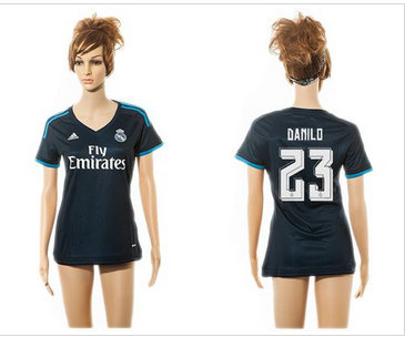 Women Real Madrid #23 Danilo Sec Away Soccer Club Jersey