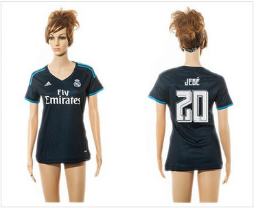Women Real Madrid #20 Jese Sec Away Soccer Club Jersey