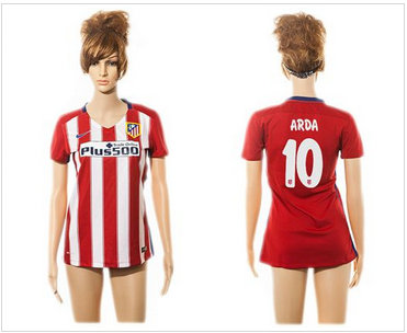 Women Atletico Madrid #10 Arda Home Soccer Club Jersey