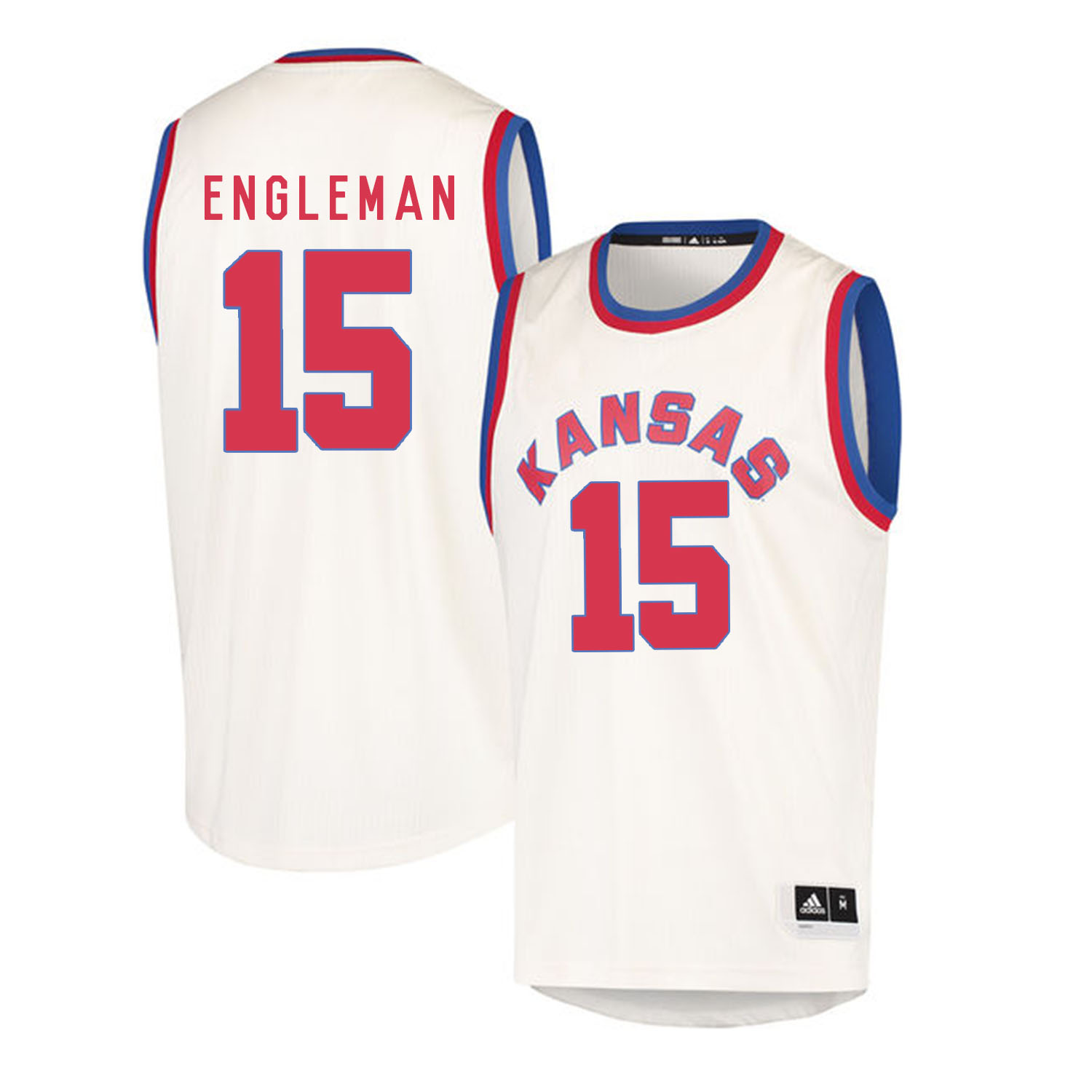 Kansas Jayhawks #15 Howard Engleman Cream Throwback College Basketball Jersey Kansas Jayhawks #15 Howard Engleman Cream Throwback College Basketball Jersey