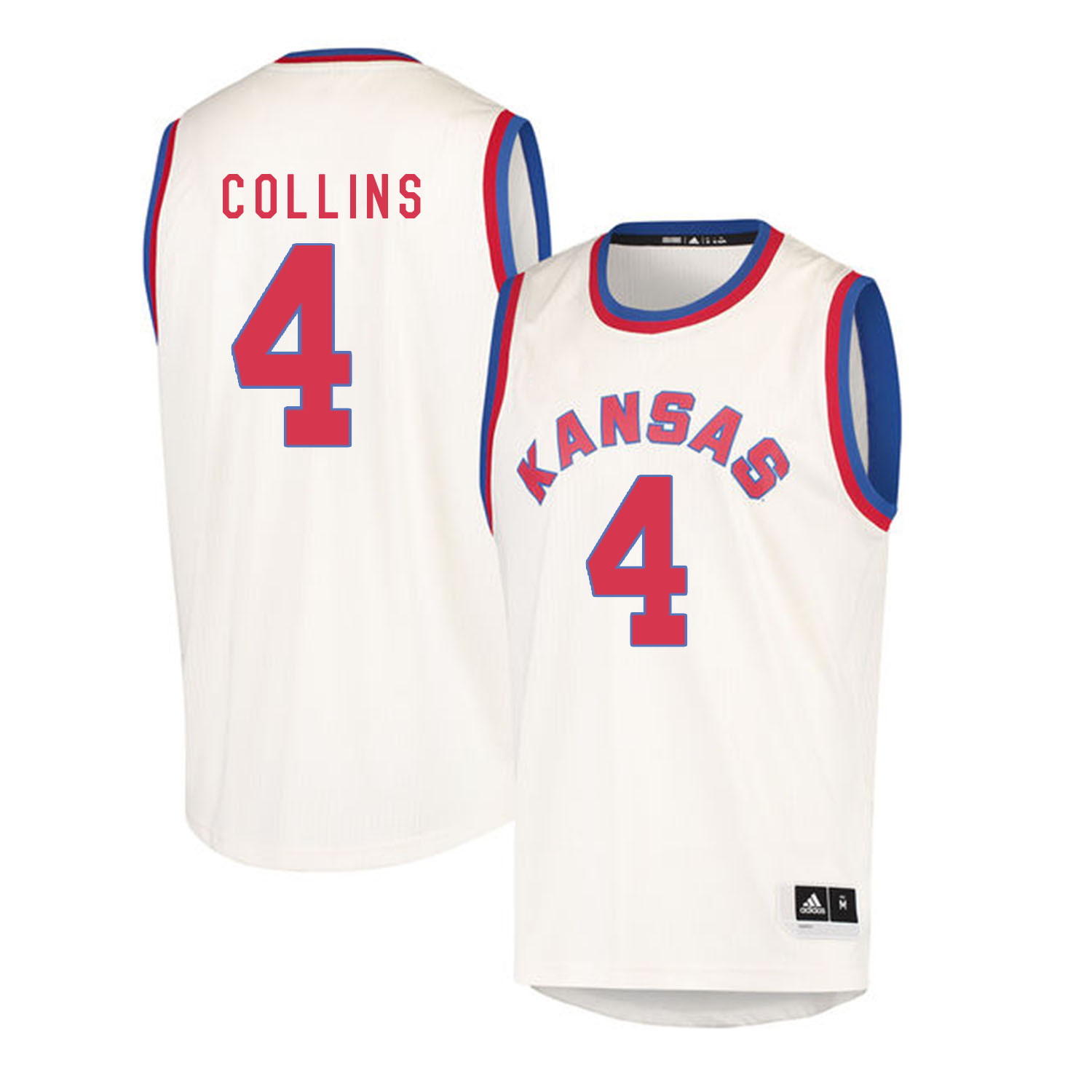 Kansas Jayhawks #4 Sherron Collins Cream Throwback College Basketball Jersey