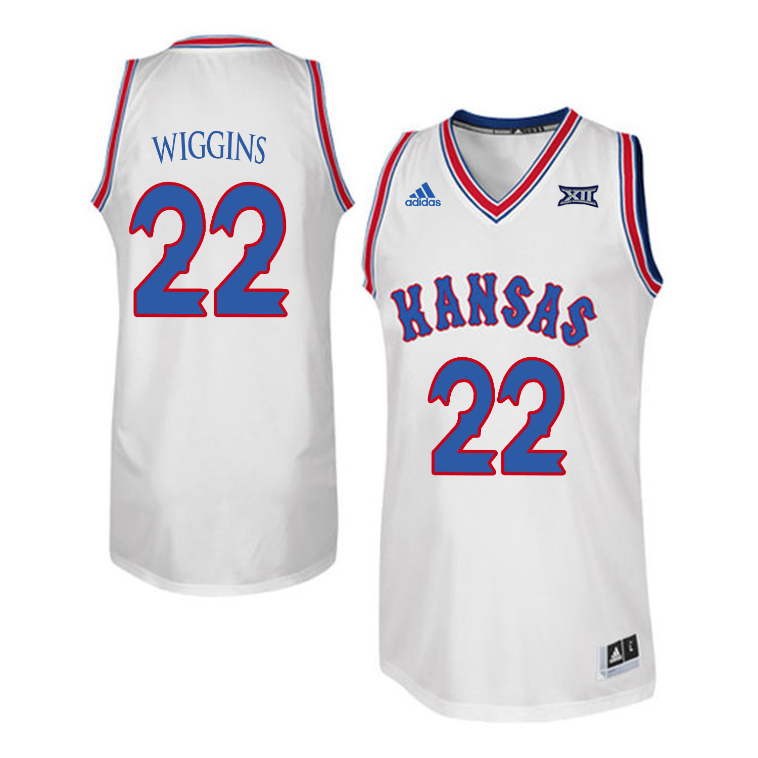 Kansas Jayhawks #22 Andrew Wiggins White Throwback College Basketball Jersey Kansas Jayhawks #22 Andrew Wiggins White Throwback College Basketball Jersey