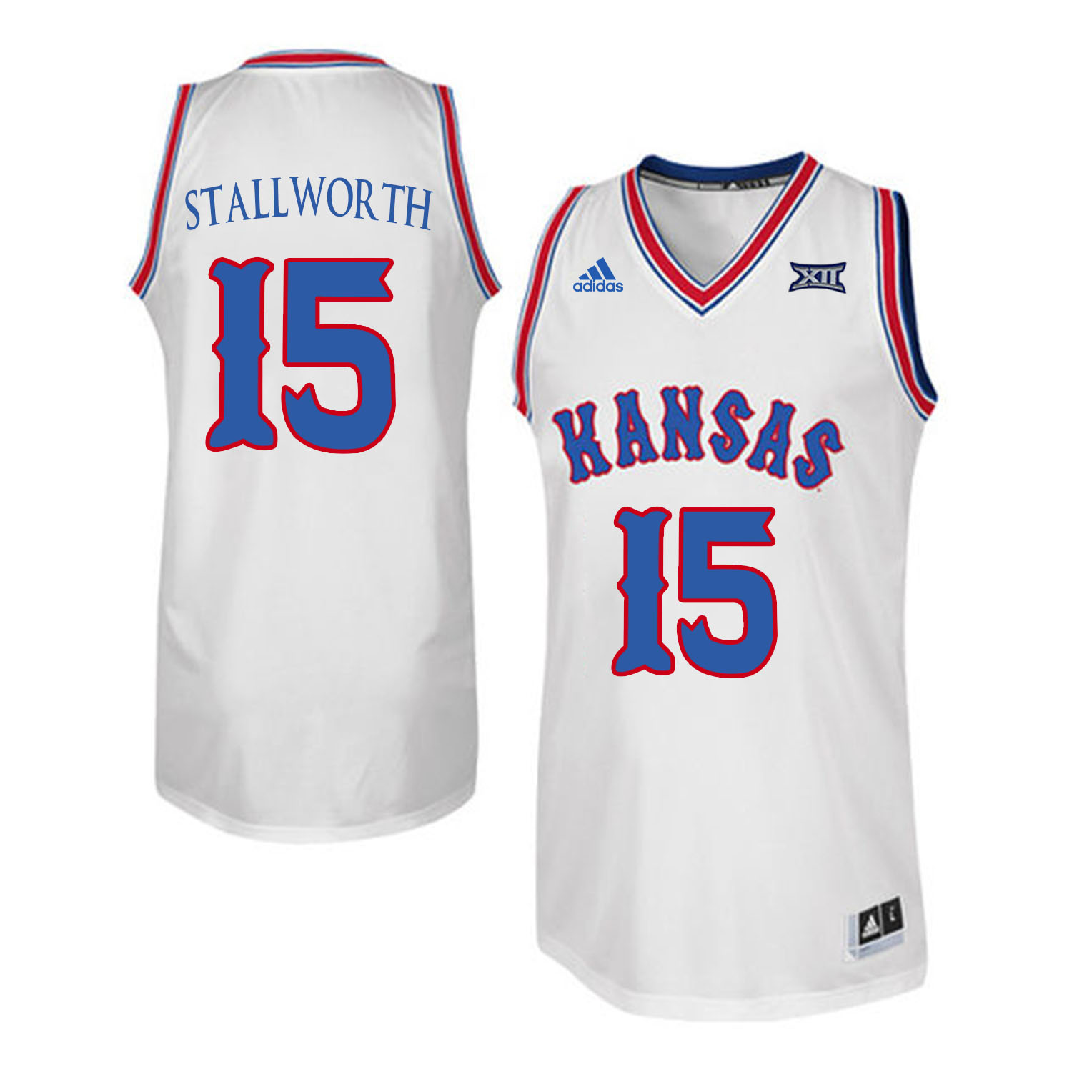 Kansas Jayhawks #15 Bud Stallworth White Throwback College Basketball Jersey Kansas Jayhawks #15 Bud Stallworth White Throwback College Basketball Jersey
