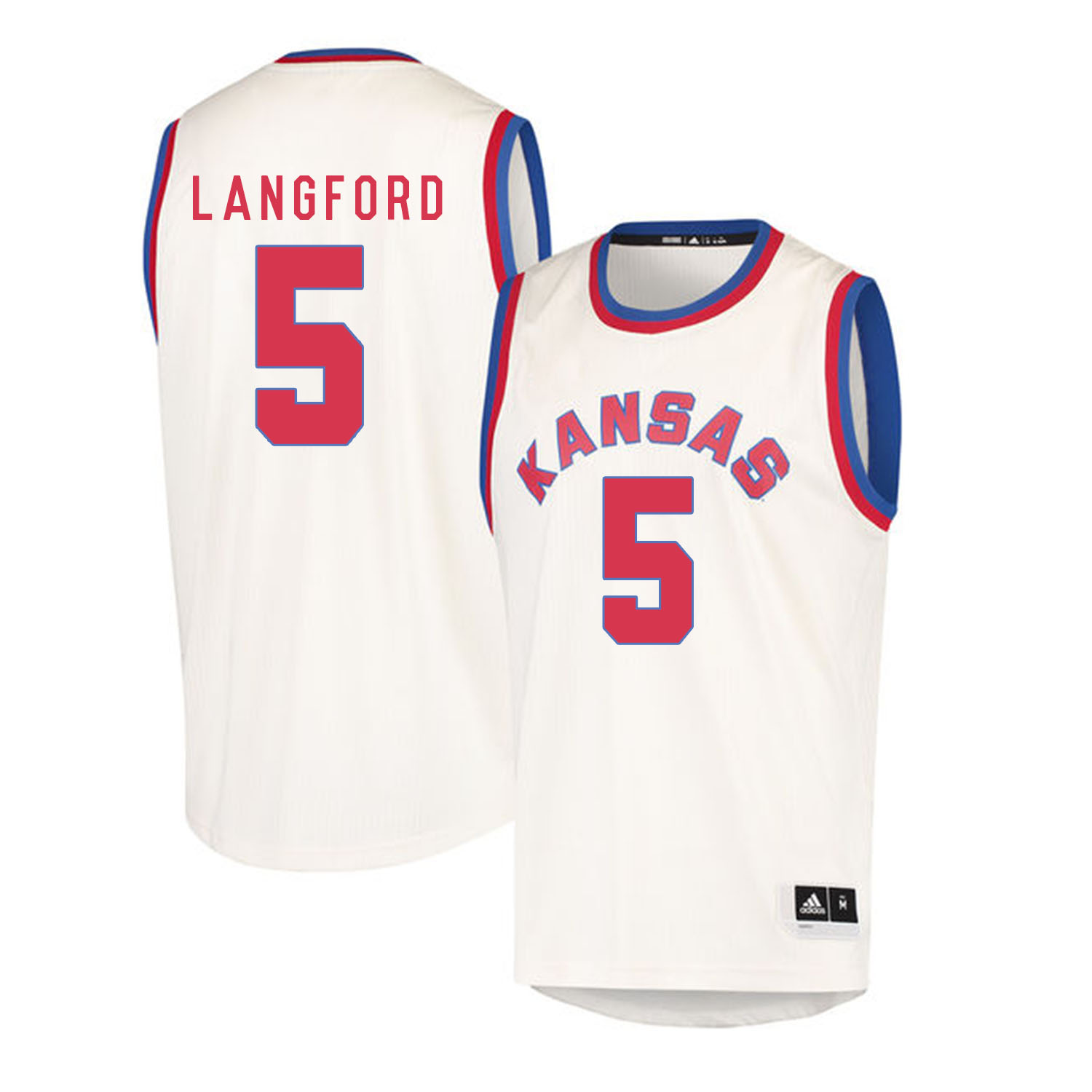 Kansas Jayhawks #5 Keith Langford Cream Throwback College Basketball Jersey Kansas Jayhawks #5 Keith Langford Cream Throwback College Basketball Jersey