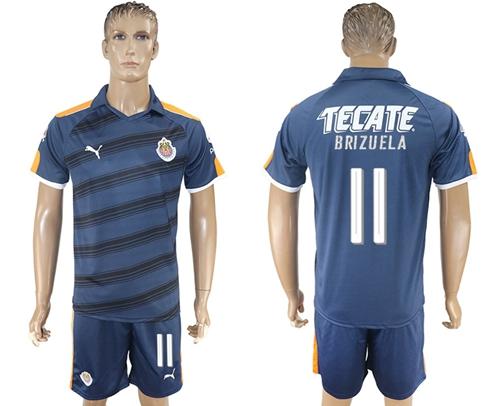 Guadalajara #11 Brizuela Away Soccer Club Jersey