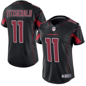 Larry Fitzgerald Arizona Cardinals Nike Women's Color Rush Limited Jersey - Black