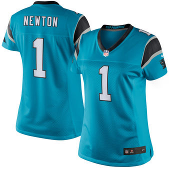 Cam Newton Carolina Panthers Nike Women's Color Rush Limited Jersey - Blue Cam Newton Carolina Panthers Nike Women's Color Rush Limited Jersey - Blue