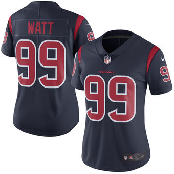 J.J. Watt Houston Texans Nike Women's Color Rush Limited Jersey - Navy