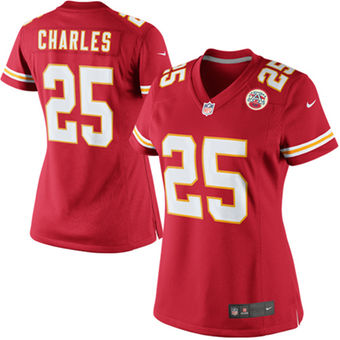 Jamaal Charles Kansas City Chiefs Nike Women's Limited Jersey – Red