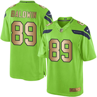 Nike Seahawks #89 Doug Baldwin Green Men's Stitched NFL Limited Gold Rush Jersey Nike Seahawks #89 Doug Baldwin Green Men's Stitched NFL Limited Gold Rush Jersey