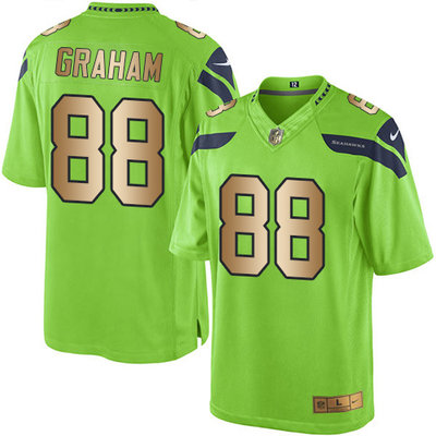 Nike Seahawks #88 Jimmy Graham Green Men's Stitched NFL Limited Gold Rush Jersey Nike Seahawks #88 Jimmy Graham Green Men's Stitched NFL Limited Gold Rush Jersey
