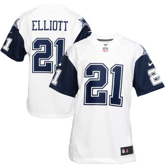 Ezekiel Elliott Dallas Cowboys Nike Men's Color Rush Game Jersey - White