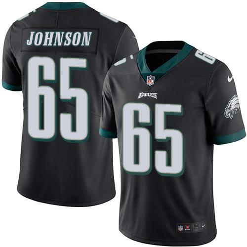 Nike Eagles #65 Lane Johnson Black Men's Stitched NFL Limited Rush Jersey Nike Eagles #65 Lane Johnson Black Men's Stitched NFL Limited Rush Jersey