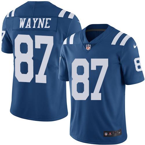 Nike Colts #87 Reggie Wayne Royal Blue Men's Stitched NFL Limited Rush Jersey Nike Colts #87 Reggie Wayne Royal Blue Men's Stitched NFL Limited Rush Jersey