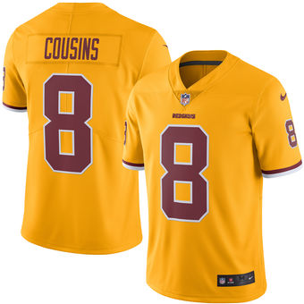 Kirk Cousins Washington Redskins Nike Color Rush Limited Jersey - Gold