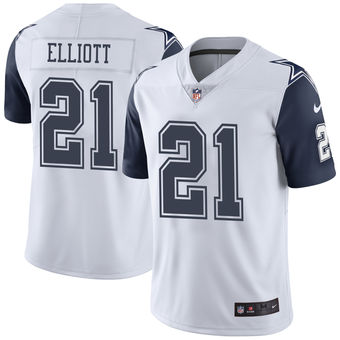 Ezekiel Elliott Dallas Cowboys Nike Color Rush Limited Jersey - White