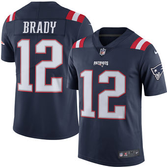 Tom Brady New England Patriots Nike Color Rush Limited Jersey - Navy