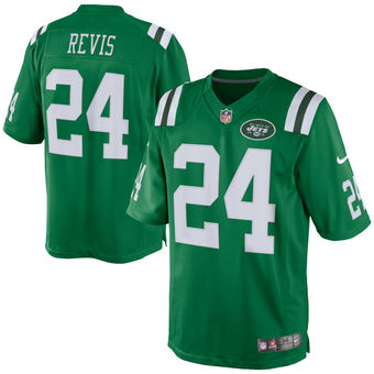 Darrelle Revis New York Jets Nike Color Rush Limited Jersey - Green