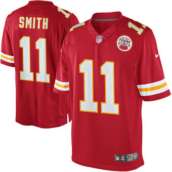 Alex Smith Kansas City Chiefs Nike Team Color Limited Jersey - Red