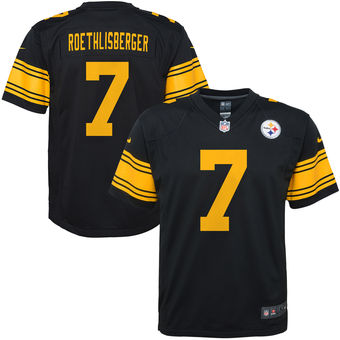Ben Roethlisberger Pittsburgh Steelers Nike Youth Color Rush Game Jersey - Black