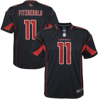 Larry Fitzgerald Arizona Cardinals Nike Youth Color Rush Game Jersey - Black