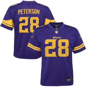 Adrian Peterson Minnesota Vikings Nike Youth Color Rush Game Jersey - Purple
