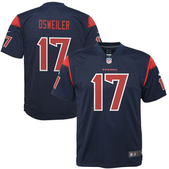 Brock Osweiler Houston Texans Nike Youth Color Rush Game Jersey - Navy
