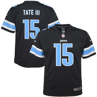 Golden Tate Detroit Lions Nike Youth Color Rush Game Jersey - Black