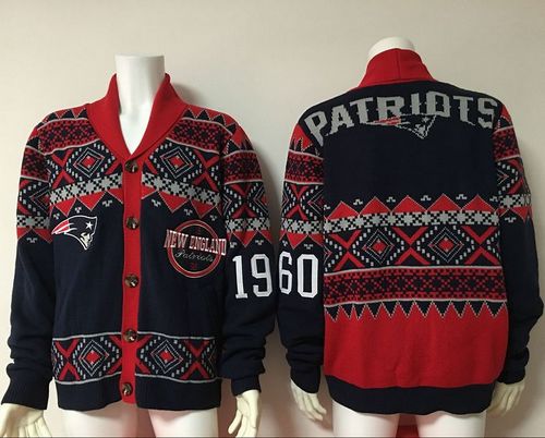 Nike Patriots Blank Navy BlueRed Men's Ugly Sweater