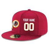 Men's Washington Redskins Burgundy Custom On-Field 59FIFTY Structured Hat